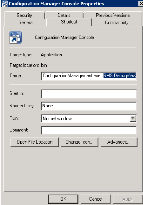 Enable Debug View in SCCM Console Paddy Maddy
